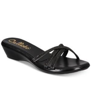 Callisto Shalome Embellished Slide Wedge Sandals, Created For Macy's Women's Shoes