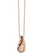 Le Vian Exotics Diamond Pendant Necklace (1/4 Ct. T.w.) In 14k Rose Gold