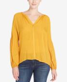 Catherine Catherine Malandrino Swiss-dot Bubble-sleeve Top