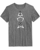 Armani Exchange Men's Ax Vertical Graphic-print Logo T-shirt
