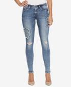 Jessica Simpson Kiss Me Patched Skinny Jeans