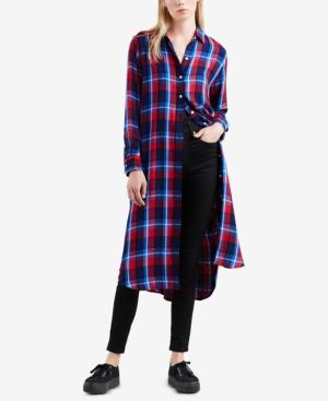 Levi's Cece Long Plaid Shirt