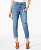 Style & Co Patched Cuffed Jeans, Only At Macy's