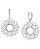 Pave Classica By Effy Diamond Drop Earrings (1-1/8 Ct. T.w.) In 14k White Gold