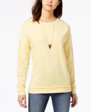 Ultra Flirt Juniors' Lace-up Sweatshirt
