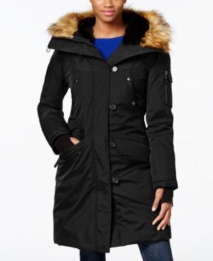 S13 Faux-fur-trim Hooded Down Parka