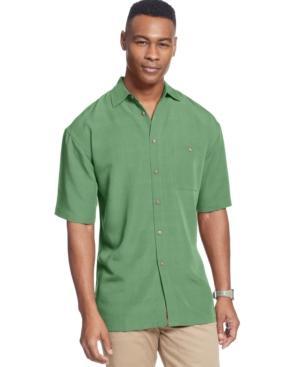 Campia Moda Short Sleeve Microfiber Soft Touch Solid Texture Shirt