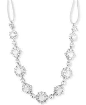 Marchesa Silver-tone Crystal & Stone Headband