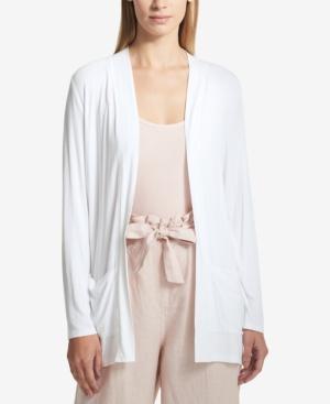Dkny Sport Rib-knit Long Cardigan