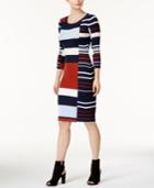 Bar Iii Striped Sweater Dress, Created For Macy's
