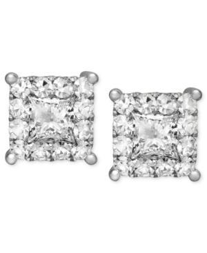Prestige Unity Diamond Earrings, 14k White Gold Diamond Square Stud Earrings (1/2 Ct. T.w.)