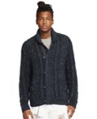 Denim & Supply Ralph Lauren Men's Marled Cotton Shawl Cardigan