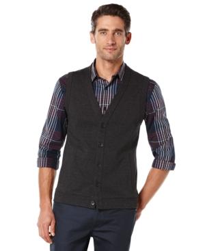 Perry Ellis Big And Tall Arlington Herringbone Vest
