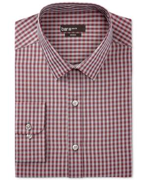 Bar Iii Merlot Heather Gingham Dress Shirt, Only At Macy's