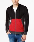 Inc International Concepts Colorblocked Zip-front Hoodie, Only At Macy's