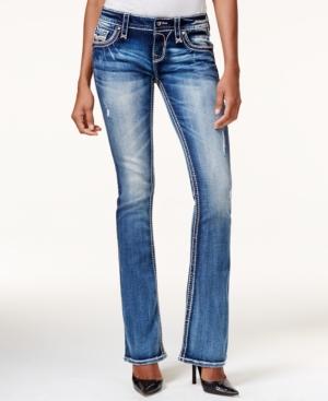 Rock Revival Embellished Dark Blue Wash Bootcut Jeans