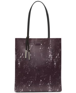 Calvin Klein Nora Logo Leather Tote
