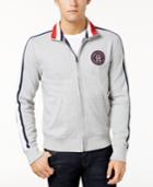 Tommy Hilfiger Men's Contrast Collar Zip-up Sweatshirt