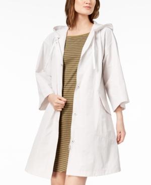 Eileen Fisher Organic Cotton Hooded Anorak Jacket