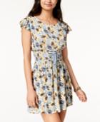 American Rag Juniors' Printed Corset-waist Dress, Created For Macy's