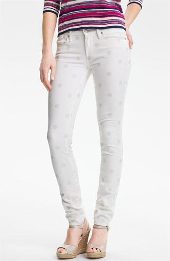 Marc By Marc Jacobs 'lou' Stretch Skinny Jeans (bright White Dot) Womens Bright White Dot Size 24 24
