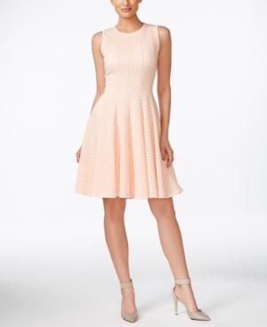 Calvin Klein Scuba Fit & Flare Dress