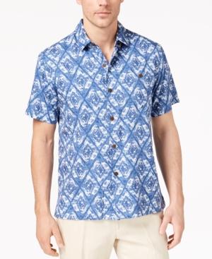 Tommy Bahama Men's Deep Water Diamond-print Shirt