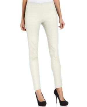 Vince Camuto Skinny Side-zip Pants