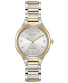 Citizen Eco-drive Women's Corso Diamond-accent Two-tone Stainless Steel Bracelet Watch 29mm