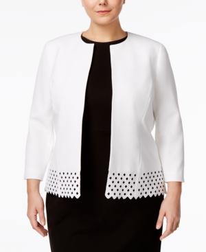 Kasper Plus Size Cutout Blazer