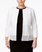 Kasper Plus Size Cutout Blazer