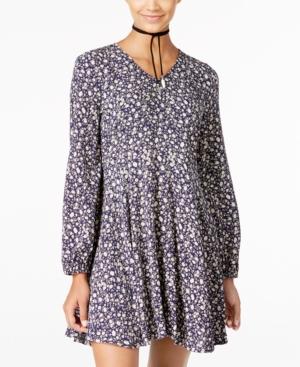 One Hart Juniors' Printed Shift Dress, Only At Macy's