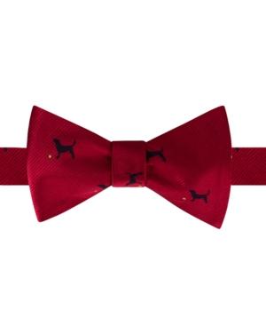 Tommy Hilfiger Men's Playing Dogs To-tie Silk Bow Tie