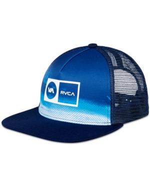 Rvca Men's Electro Ombre Graphic-print Logo Trucker Hat