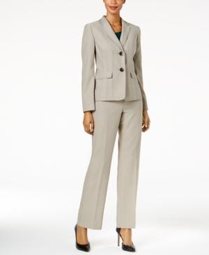 Le Suit Two-button Pantsuit & Camisole, Regular & Petite