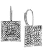 Vince Camuto Gold-tone Pave Square Drop Earrings