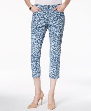 Charter Club Bristol Slim Printed Capri Jeans