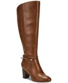 Alfani Step 'n Flex Giliann Wide-calf Dress Boots, Created For Macy's Women's Shoes