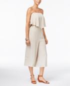 Thalia Sodi Strapless Wide-leg Jumpsuit, Created For Macy's