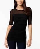 Inc International Concepts Ruched Illusion Top, Created For Macy's