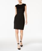 Calvin Klein Square-shoulder Sheath Dress