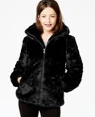 Jones New York Hooded Faux-fur Coat