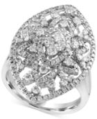 Effy Diamond Oval Ring (1-1/4 Ct. T.w.) In 14k White Gold