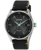 Citizen Drive From Citizen Eco-drive Men's Black Leather Strap Watch 42mm Bm6980-08e