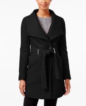 Calvin Klein Belted Asymmetrical Walker Coat
