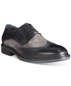 Alfani Men's Zack Mixed Material Wingtip Derby Oxfords, Only At Macy's Men's Shoes
