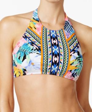 La Blanca Tropicali High-neck Cropped Bikini Top Women's Swimsuit