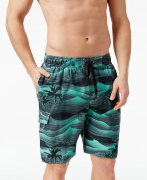 Newport Blue Stormy Palms Volley Swim Shorts
