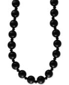 Eclipse By Effy Onyx (12 And 4mm) Bead Statement Necklace In 14k Gold