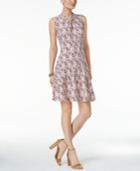 Tommy Hilfiger Printed Knot A-line Dress